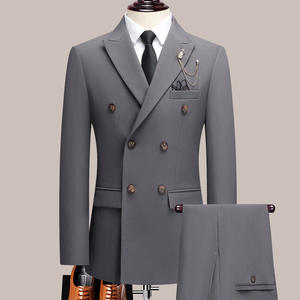 Vente en gros personnalisation nouvelle mode poitrine costume de témoin grande taille affaires décontracté blazers pour hommes - Product Image 3