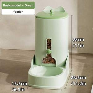 Haustiere Zubehör Große Kapazität Praktische 2-in-1 automatische Haustier katze Feeder Hund Wassersp ender Hot Selling tragbare Kunststoffsc halen - Product Image 5