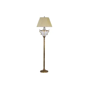 Best seller Traditional Vintage American Style Brass CE ROHS Clear Glass Floor Standing Lamp