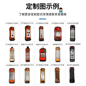 Télécommande industrielle sans fil LCC personnalisable avec plusieurs boutons et interrupteurs pour les machines de levage de grues - Product Image 1