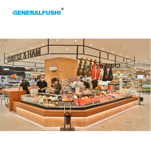 Refroidisseur commercial en acier inoxydable avec verre avant droit pour affichage de poulet <span class=keywords><strong>au</strong></span> service contre-caisse de viande efficace en énergie - Product Image 4