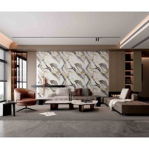 Murales Professionali Impermeabili Spessi 2,5 mm - Adesivi 3D Moderni Effetto Marmo per Hotel e Progetti di Design d'Interni di Lusso - Product Image 6