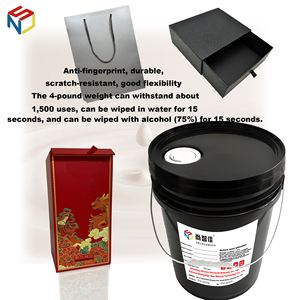 <span class=keywords><strong>Vernis</strong></span> de remplacement pour plastique à base d'eau, <span class=keywords><strong>anti</strong></span>-traces de doigts, <span class=keywords><strong>anti</strong></span>-rayures, résistant à l'abrasion, remplace le revêtement <span class=keywords><strong>UV</strong></span> pour l'impression d'emballages - Product Image 4