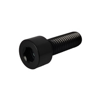 GR5 baut Titanium M8 * 25mm harga pabrik baut soket Hex kepala bulat hitam sekrup amd