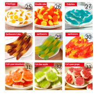 Bonbons gélifiés en vrac en gros, bonbons gélifiés au sucre granulé, bonbons gélifiés à l'huile et au caoutchouc, bonbons américains Haribo, bonbons halal, bonbons gélifiés