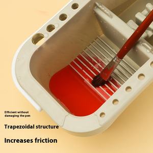 威庄便携式三合一塑料画笔清洗器多功能美术用品水彩画配件 - Product Image 3