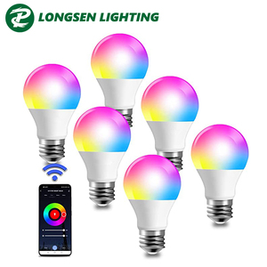 Tuya thông minh <span class=keywords><strong>E27</strong></span> dẫn bóng đèn RGB Wifi BT 9W A60 9W màu thay đổi 110V 220V - Product Image 3