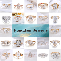 Bague de fiançailles en or massif 14k 18k avec diamant de laboratoire cultivé pour homme et femme, certifiée IGI Gia, 2ct 3ct VVS, bijoux en diamant de laboratoire sur mesure