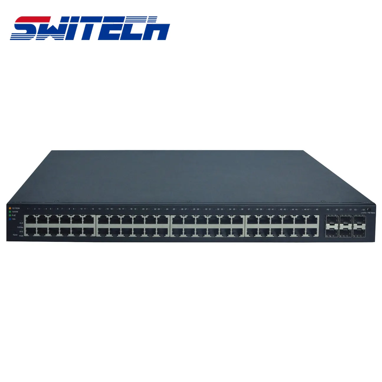 L3 48 + 6 48 포트 10/100/1000 및 6*10G SFP 라우팅 관리 이더넷 네트워크 파이버 스위치