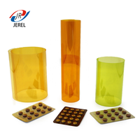 Film étirable rigide en PVC de qualité médicale JEREL, résistant à l'humidité, transparent, haute barrière, 40/60/90 GSM, imprimé UV, moulé par injection