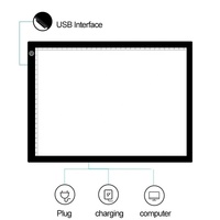 Nouvelle planche lumineuse LED en acrylique mince format A4, boîte à lumière LED rétroéclairée, tablette à dessin lumineuse, panneau de traçage lumineux