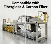 Système de fabrication de feuilles de fibre de verre haute performance DEMETER Precise SMC avec pompe de ligne de production et roulement, modèle 1200C, largeur de feuille 1200 mm