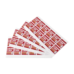 Etiquetas de embalaje de cuidado impermeables transparentes de lujo personalizadas OEM de alta calidad con 4 colores separados a elegir - Product Image 1