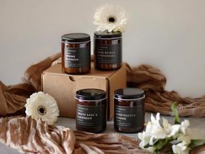 LANJO wholesale amber color jar scented <b>candle</b> accept custom logo and fragrance - Product Image 2