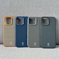 Étui en fibre de carbone V-L07 Dragon Armor pour iPhone 12 13 14 15 16 Pro Max, étui pour Samsung S22-S25 Ultra, coque arrière