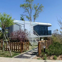 Maison mobile conteneurisée pour séjour en camping en plein air, hôtel de vacances, maison intégrée contemporaine avec garantie de 5 ans