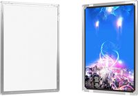 Panneau de boîte à lumière Led en argent sterling, pour affichage publicitaire, rétro-éclairé