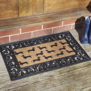 Tapis de porte personnalisés avec empreintes de pattes d'animaux, en fibre de coco, design pour chien - Product Image 6