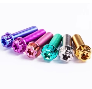 Bu lông xe máy mạ titan tùy chỉnh M6 M8 M10, đầu Torx, loại Gr5 - Product Image 1