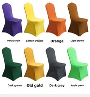 Housse de chaise de salle à manger monobloc en spandex élastique épaissi toutes saisons, sensation premium, extensible universelle, pour mariage