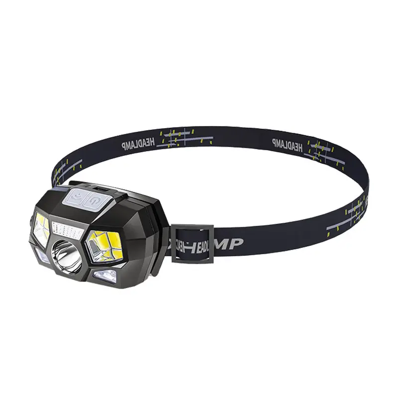 6 Modes Motion Sensor Cob XPE Led Headlamp With Built-in Battery Type-C Rechargeable Head Lamp Work Light With 230 Wide Beam