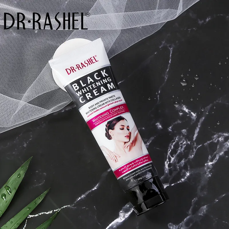 DR RASHEL Hautpflege Private Label Black Charcoal White ning Körper creme 100ml Moist urizing Light ening Smooth ing Body Cream