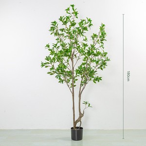 High Simulation Natural <strong>Artificial</strong> Lemon Tree Plant Miniature Green <strong>Bonsai</strong> Made China for Christmas Halloween Decor Plastic Silk - Product Image 4