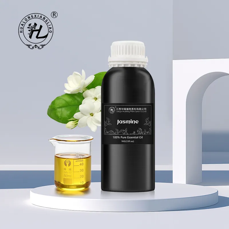 HL-fornitore di oli Absolute al gelsomino naturale Sambac, 1kg, olio essenziale di gelsomino arabo biologico sfuso puro al 100% |