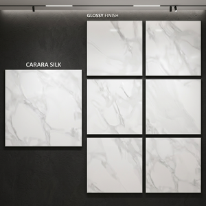 กระเบื้องพอร์ซเลนขัดเงาสีเบจ Aeroni ขนาด 800x800 มม. ลายหินอ่อนสีเบจ สำหรับปูพื้นและผนัง - Product Image 5