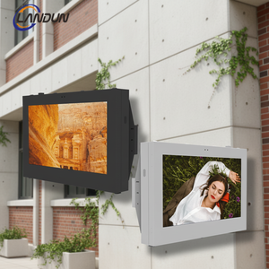 Calle montado en la pared al aire libre impermeable señalización digital y pantallas LCD al aire libre soporte de suelo LCD reproductor de publicidad quiosco de tótem - Product Image 1