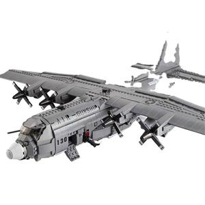 Bloques de Construcción de Modelo de Avión Militar HS 1713PCS, Barco de Guerra Aéreo, Construcción de Aviones para Niños de 5 a 7 Años, Material Plástico - Product Image 1