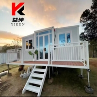 Maison préfabriquée modulaire extensible de 20 pieds à prix avantageux, petite maison avec 2 chambres, salle de bain, cuisine, plomberie, villa mobile, prix de vente