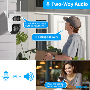 V380pro ngoài trời ống kính kép 4MP không dây Wifi không thấm nước <span class=keywords><strong>Camera</strong></span> IP hệ thống CCTV PTZ phát hiện chuyển động <span class=keywords><strong>camera</strong></span> an ninh hai chiều âm thanh - Product Image 3