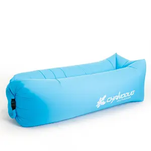 Hızlı dolum su geçirmez şişme plaj hava kanepe kamp taşınabilir açık seyahat hafif hava kanepe ile özel logo baskılı