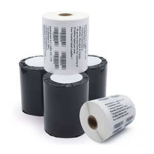 Tùy Chỉnh 4*6 Trự<span class=keywords><strong>c</strong></span> Tiếp Nhiệt Nhãn Đóng Gói 4X6 Tự Dính Mã Vạch Vận Chuyển Stickers CuộN Máy In Nhãn - Product Image 2