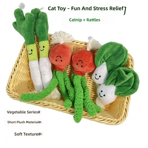 Juguete de Peluche con <span class=keywords><strong>Catnip</strong></span> para Gatos, 60 Diseños, para Gatitos, para Masticar, para Jugar Solo, para Aliviar el Aburrimiento, Variedad de Animales - Product Image 1
