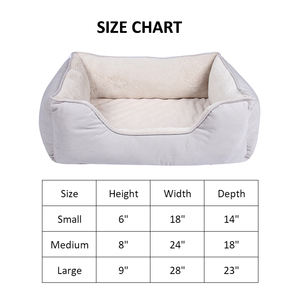 Hot Sale Wasserdichter ortho pä discher Schaum Litschi Leder Stoff PV gebürstet Anti rutsch boden Großhandel Hersteller Haustier Katzen-und Hunde bett - Product Image 5