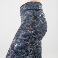 Pantalon de pole dance à motif personnalisé Leggings collants de scène pour femmes en silicone à plumes antidérapantes à motif phénix