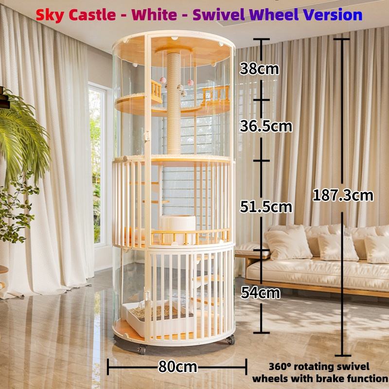 Château dans le ciel - Blanc - Roue omnidirectionnelle