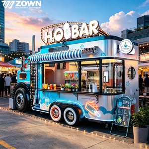 Custom Large Mobile Food Truck for <b>Coffee</b> Shop Street Food Cart Popular for Restaurants - Product Image 1