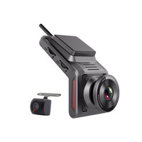 Caméra embarquée GPS double objectif avec écran de 2 pouces, Wifi, HD, boîte noire de voiture DVR 1080P, vision nocturne, caméra avant et arrière pour voiture