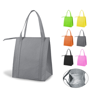 Sac isotherme réutilisable pour le déjeuner, sac isotherme non tissé, sac de pique-nique imperméable avec fermeture éclair, logo personnalisé - Product Image 1