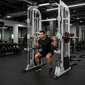 Commercial Smith Machine <strong>Multi</strong> Functional Trainer Heavy Duty Squat Rack with Cable for <strong>Gym</strong> and Professional Fitness Center - Product Image 1