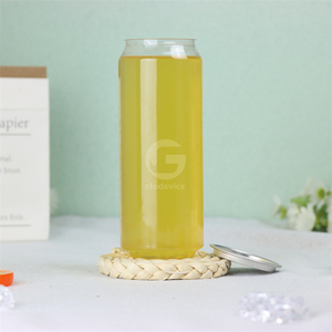 Lata Transparente de PET para Bebidas, 250ml 500ml, Latas de Plástico de Grado Alimenticio con Tapa Fácil de Abrir de Aluminio, Logotipo Personalizado - Product Image 2