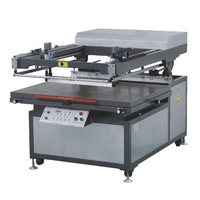 Máquina de impresión de pantalla de seda semiautomática plana de gran formato, para mechero de PVC/papel/bolsa de paquete/prensa de llave de silicona/película de Mascota