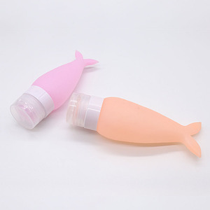 Best-Selling 45ML 90ML Mermaid Shaped Silicone <b>Squeeze</b> <b>Bottle</b> High Quality Silicone Shampoo <b>Bottle</b> Promotional Business Gifts - Product Image 3