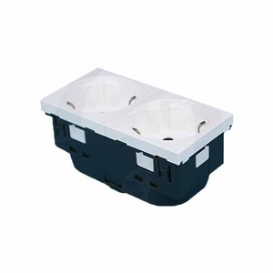 Đức Châu Âu tường ổ cắm 16A 250V AC Ổ cắm điện với 2 Schuko cách đôi cách 77252 - Product Image 4