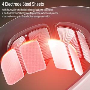 <span class=keywords><strong>Electrodos</strong></span> de acero inoxidable multifuncionales inteligentes portátiles Masajeador de cuello de calor de pulso eléctrico Ems - Product Image 3