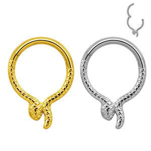 Tamamen çelik 316L Paslanmaz Çelik Yılan <span class=keywords><strong>Septum</strong></span> Burun Halkası Meme Halkaları <span class=keywords><strong>Septum</strong></span> Kaş Kulak Piercing Takısı - Product Image 1