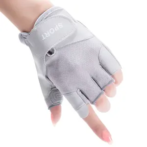 Gants de cyclisme femme demi-doigt GYM gants vélo mitaine respirant antidérapant Sport de plein air Fitness gants d'haltérophilie - Product Image 1